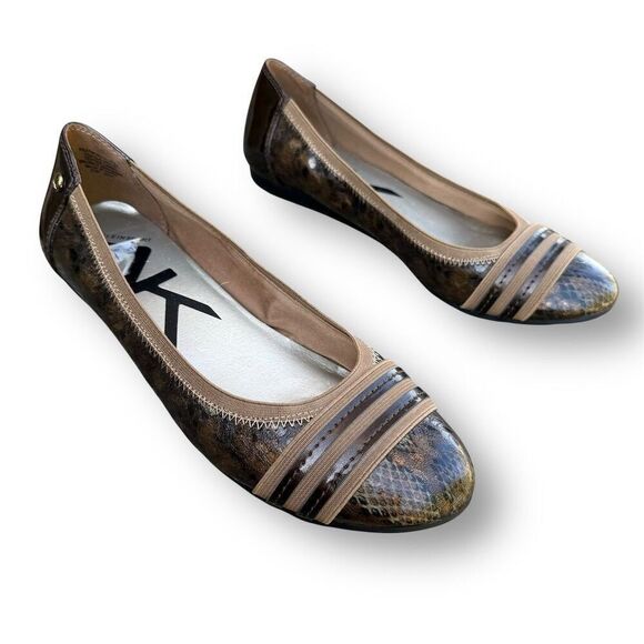 Anne Klein Women's Animal Print Ballet Flats Size 7.5M Multicolor - Picture 1 of 15